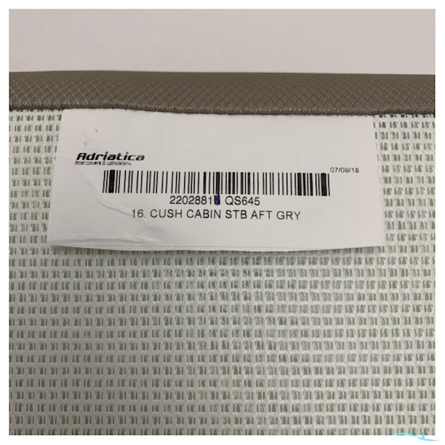 Uttern Quicksilver 645 Cabin Cushion Starboard Side Aft Grey - 2202881