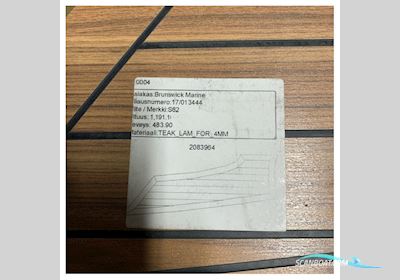 Uttern S62 Starboard Side Mid Teak Laminated Floor Kit 4 mm - 2083964 Boatequipment 2026, The Netherlands