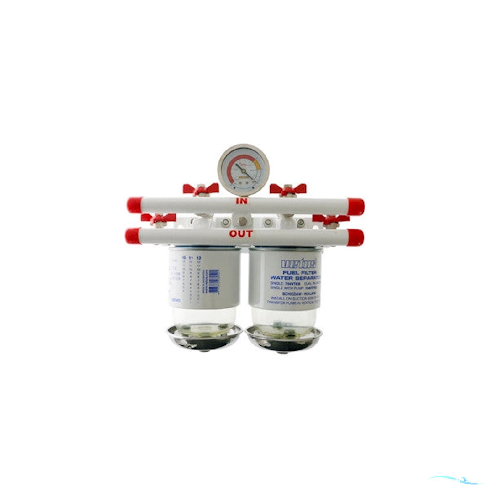 Vetus Dual Marine Fuel Filter And Water Separator 75704VT - 190L / 10 Micron Boatequipment 2025, The Netherlands