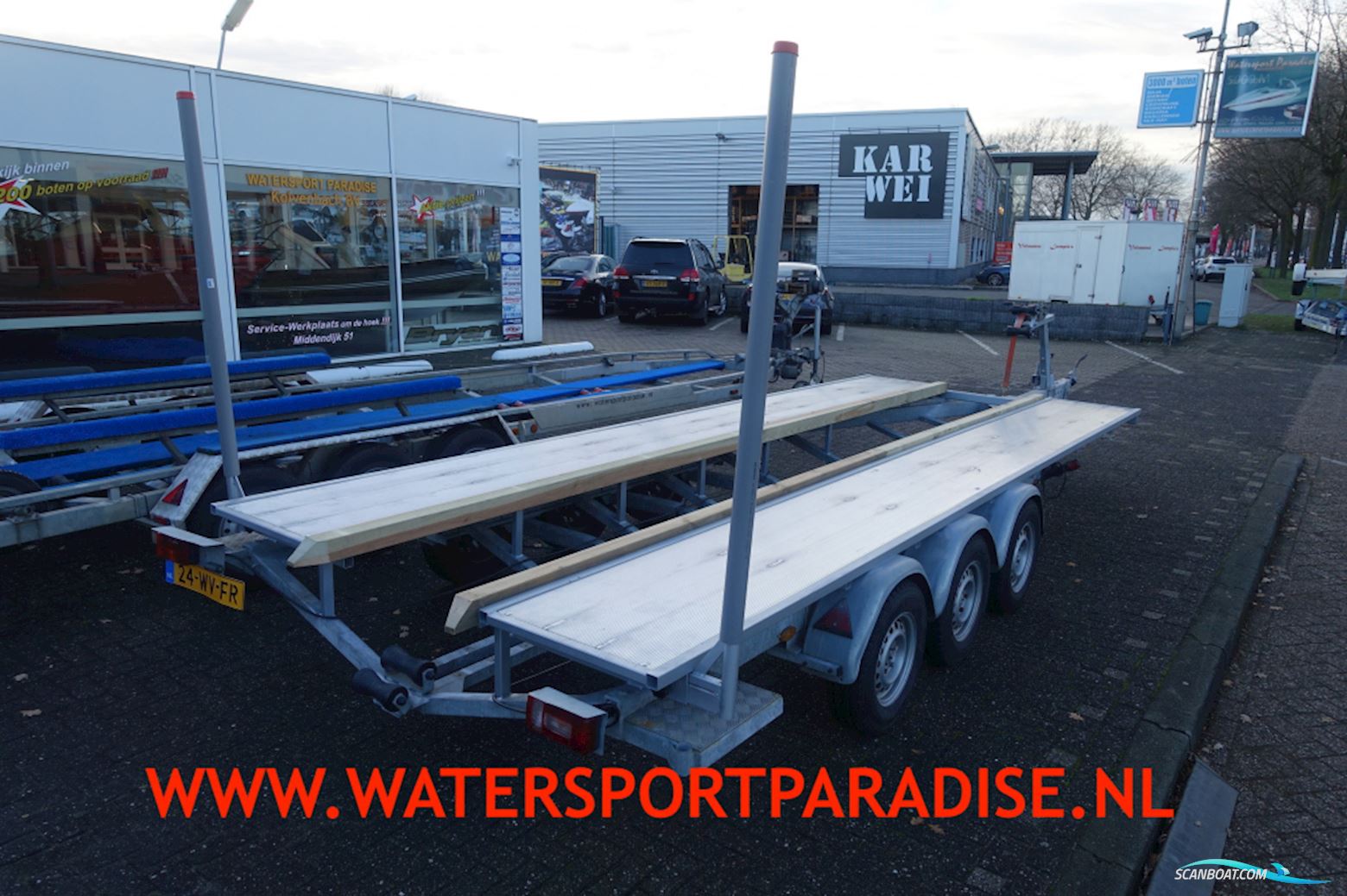 Freewheel Pontoontrailer 3-Asser 3500