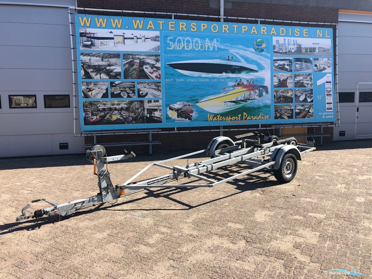 Stallingstrailer 1500 1-asser geremd Boattrailer 2024, The Netherlands