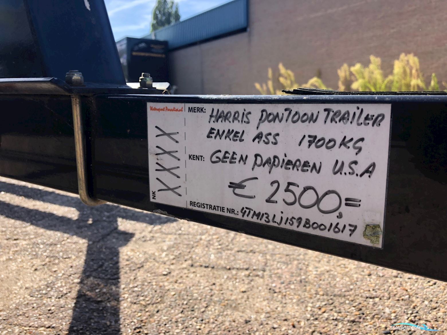 Stallingstrailer Pontoontrailer 1-Asser (Usa)