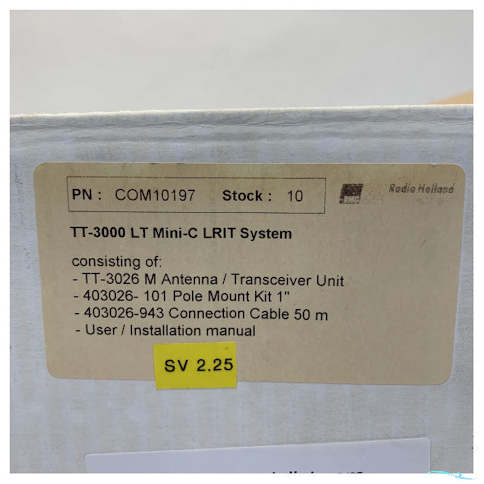 Cobham Sailor TT-3000LT Mini -C LRIT Antenne with 20M Cable - TT-00-403000LT-00500