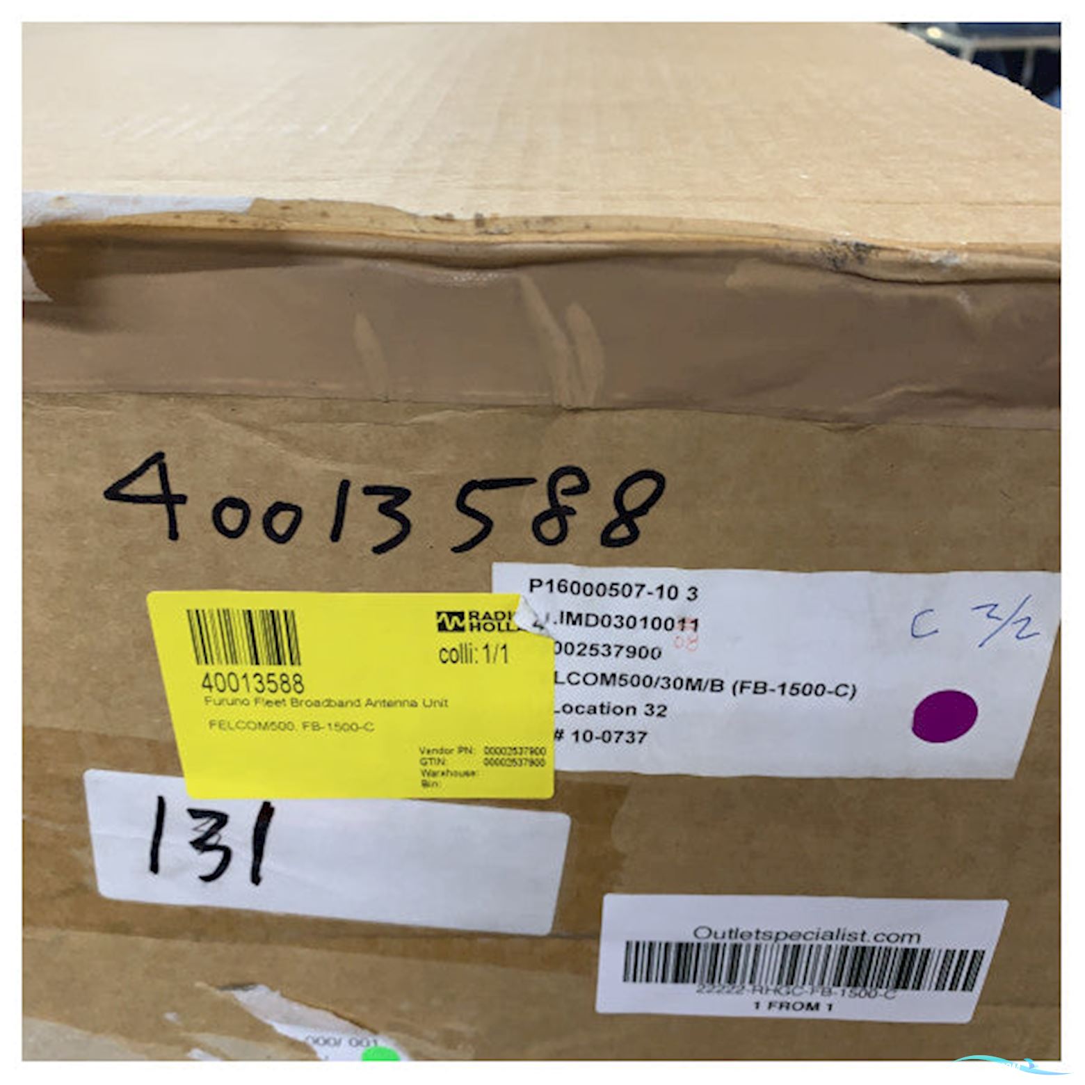 Furuno Felcom500 Fleetbroadband Antenna Unit FB-1500-C Satellite Communication