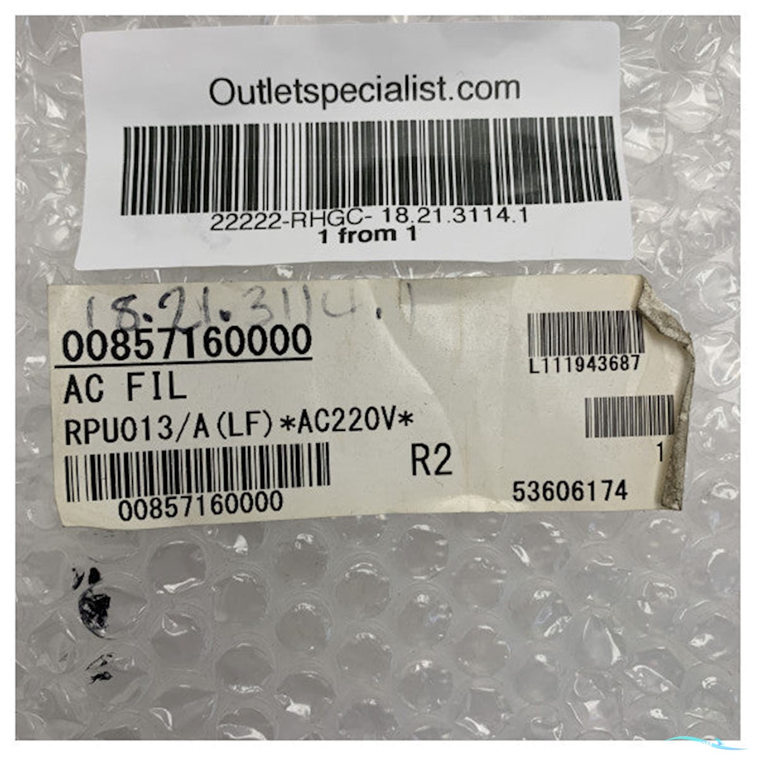 Furuno X-Band Radar AC Filter Assembly 220V - RPU013 / AF