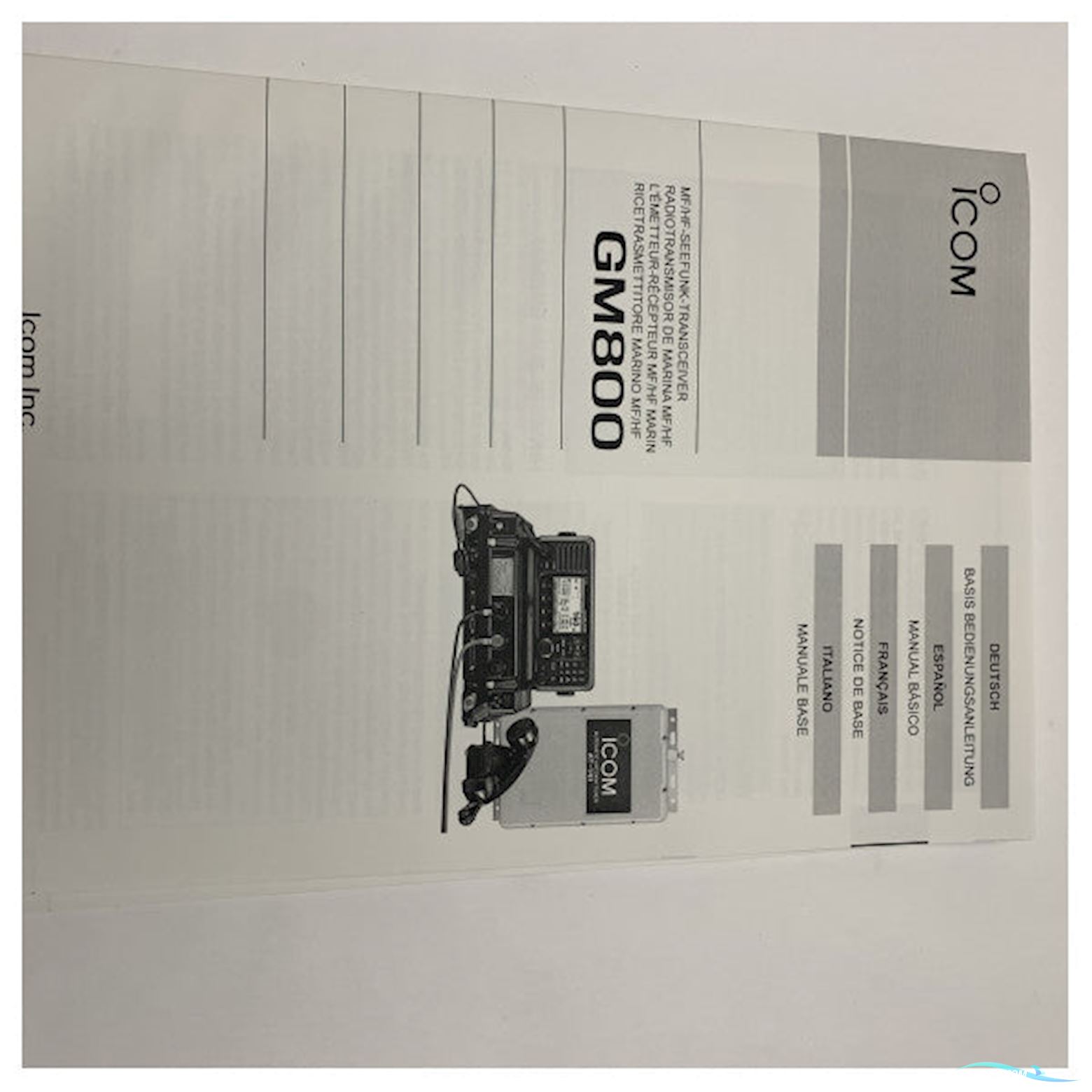 Icom GM800 150W Marine MF-HF Radio Gmdss Class A Transceiver With Dsc And 24V