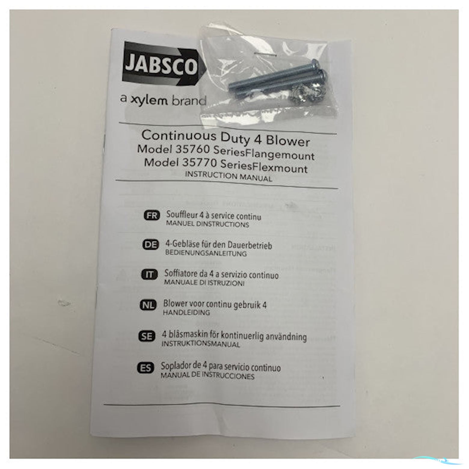 Jabsco 35770-0092 12V High Performance Blower For Flex Mounting 100 mm - 7.1M3/m