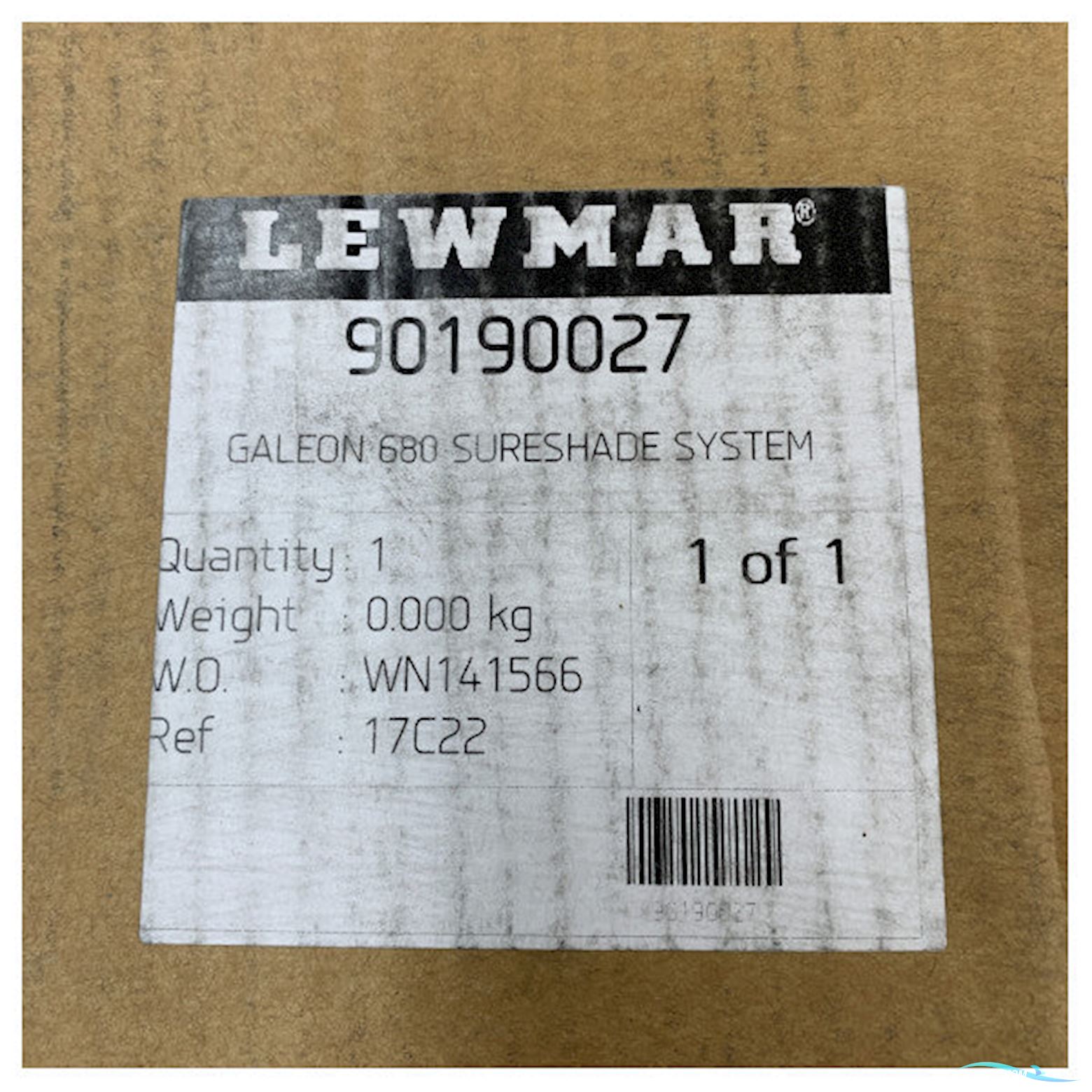 Lewmar 90190027 Galeon 680 Sureshade System Complete Motor And Control Unit Kit