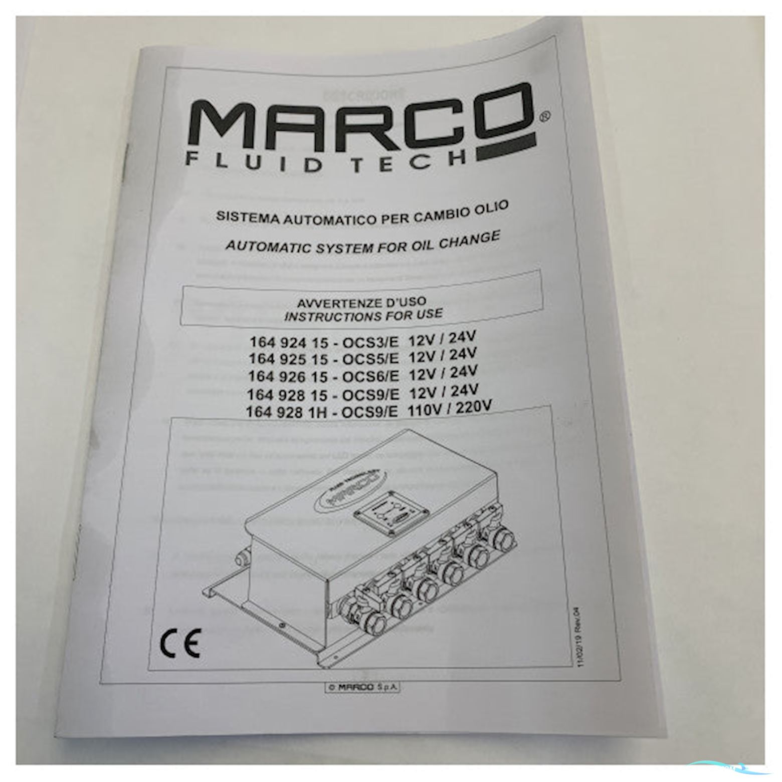 Marco Ocs6-E 12/24V Oil Changing System 6-Valves