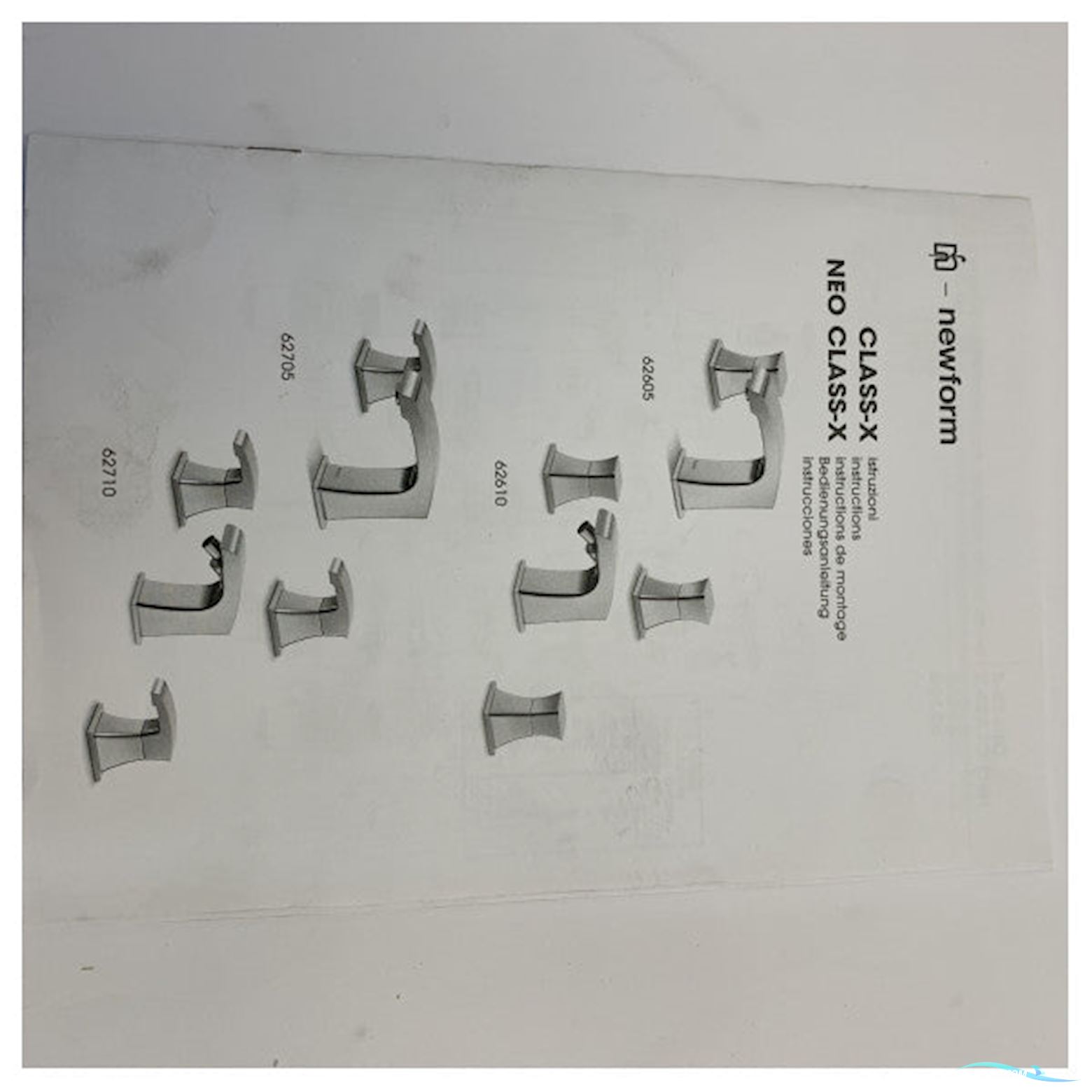 Newform Class-X 3-Hole Basin Mixer Tap - 62605.21