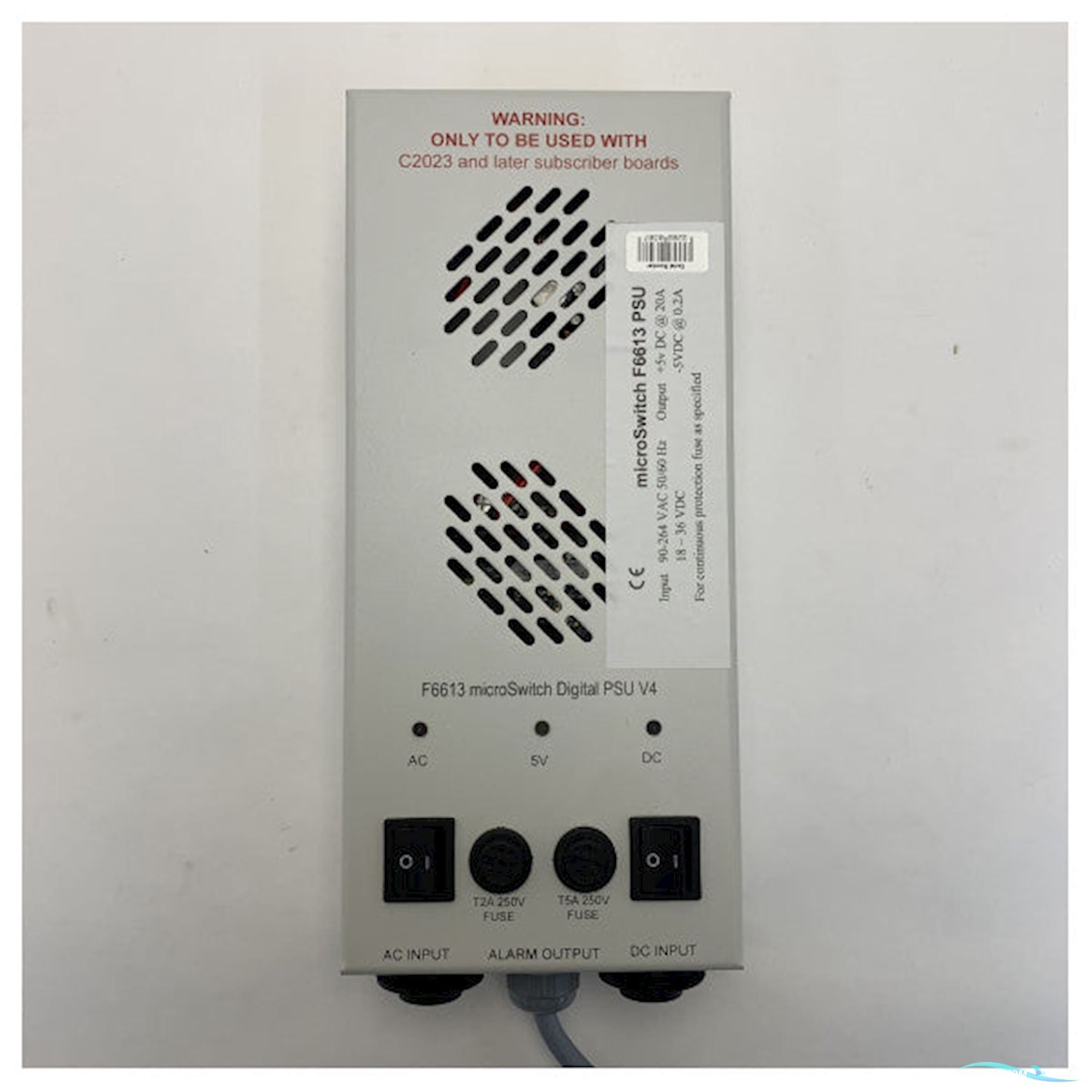 Onbekend USED MicroSwitch F6613 PSU Marine Power Supply Unit 90-264V