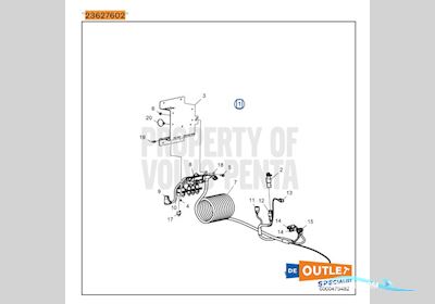 Onbekend Volvo Penta IPS EVC 2.0 cable loom black - 23627602 Bootaccessoires 0, The Netherlands