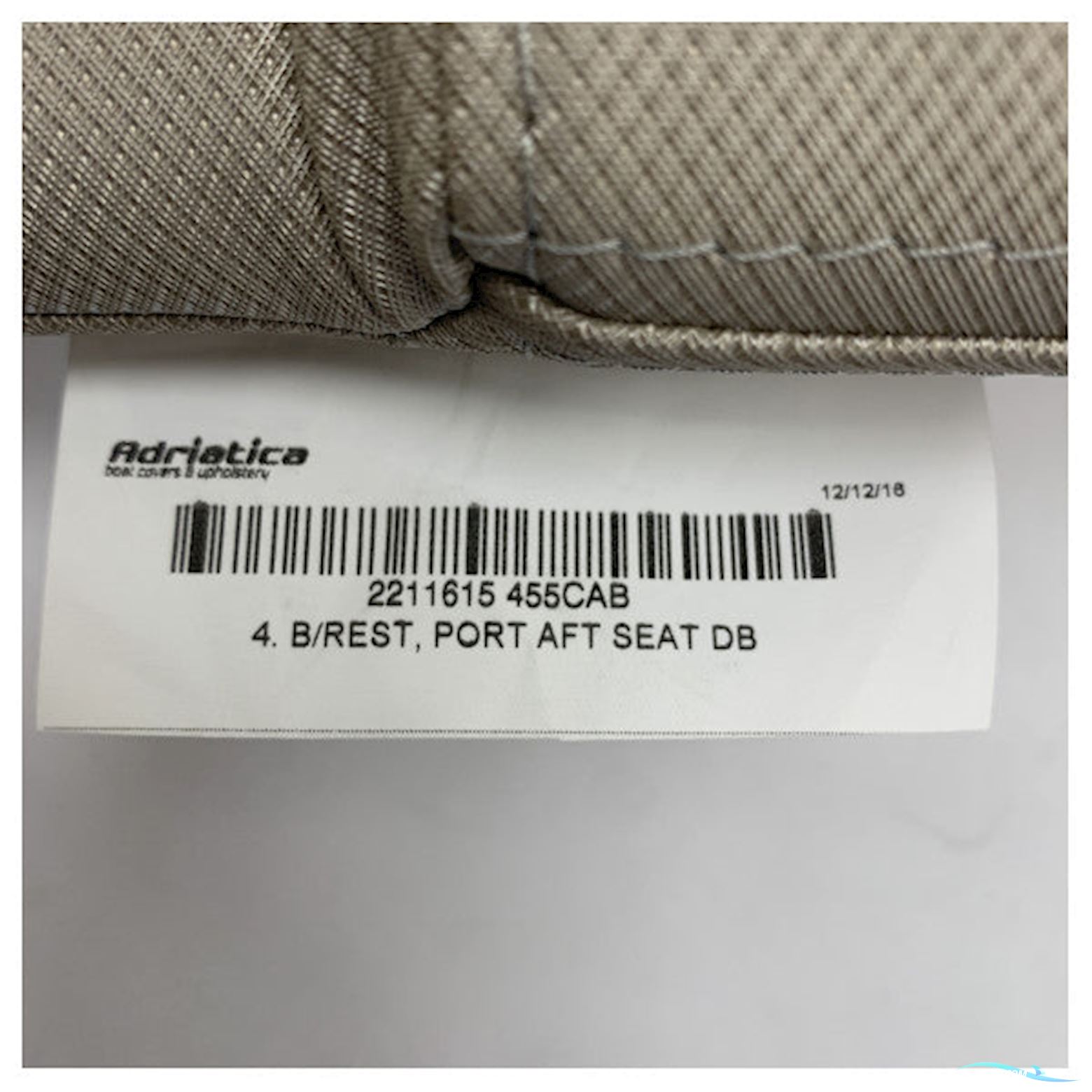 Quicksilver Activ 455 Cabin Port Side Aft Seat Backrest Cushion Brown - 2211615