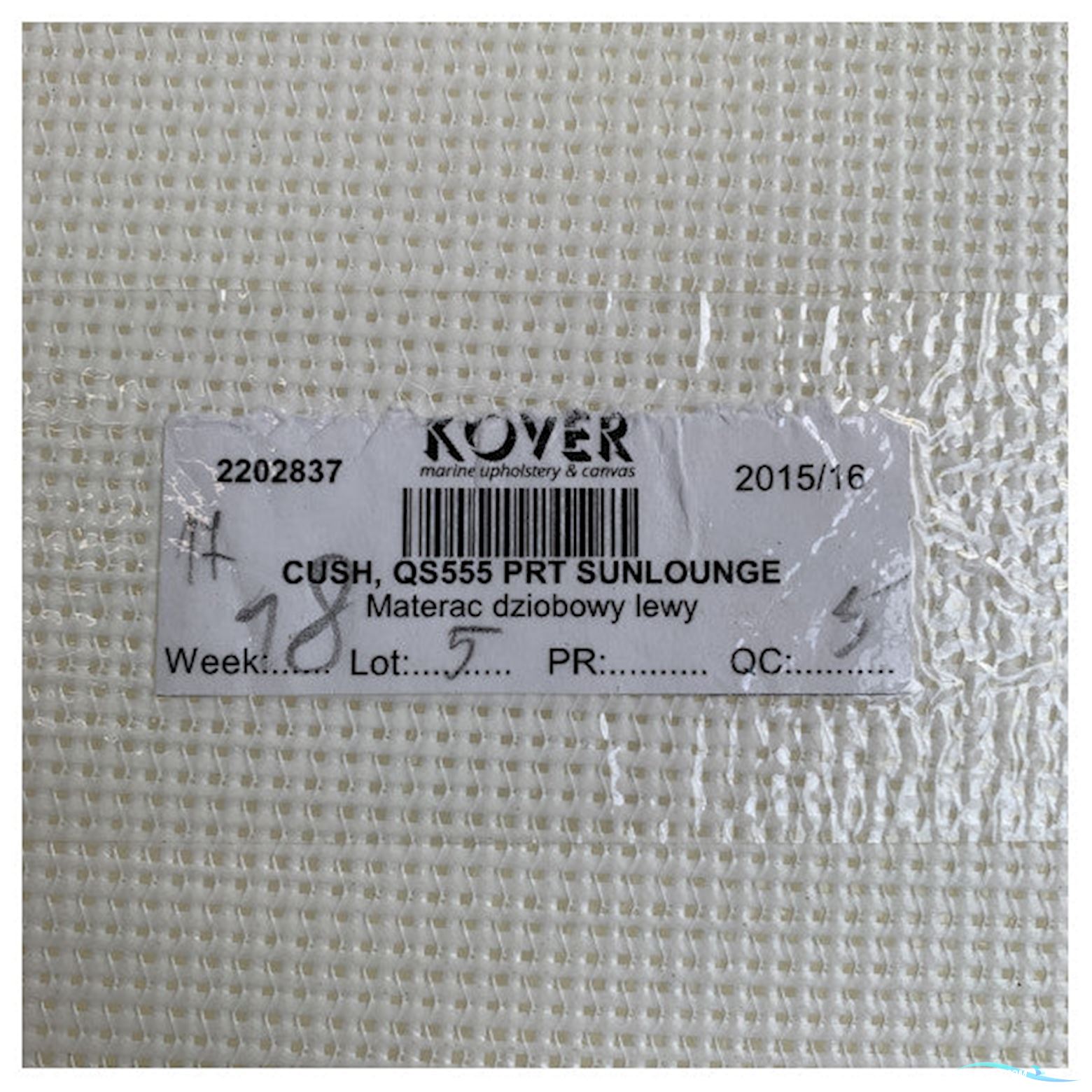 Quicksilver Activ 555 Open Bow Sunlounge Marine Seat Cushion Kit - 879POR031