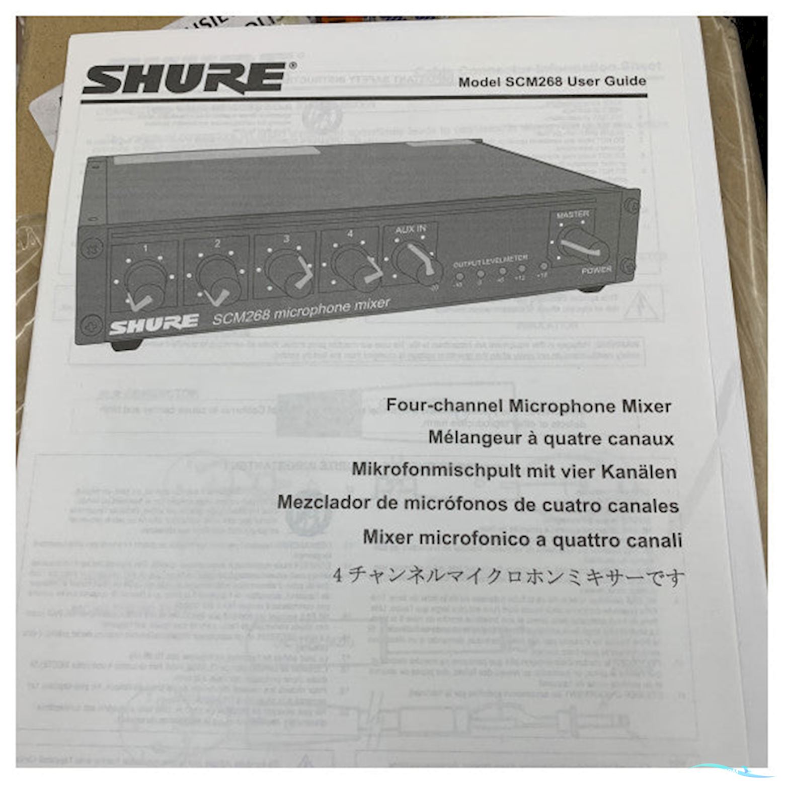 Rutter / Shure Scm268 - Channel Microphone & Vhf Marine Interface