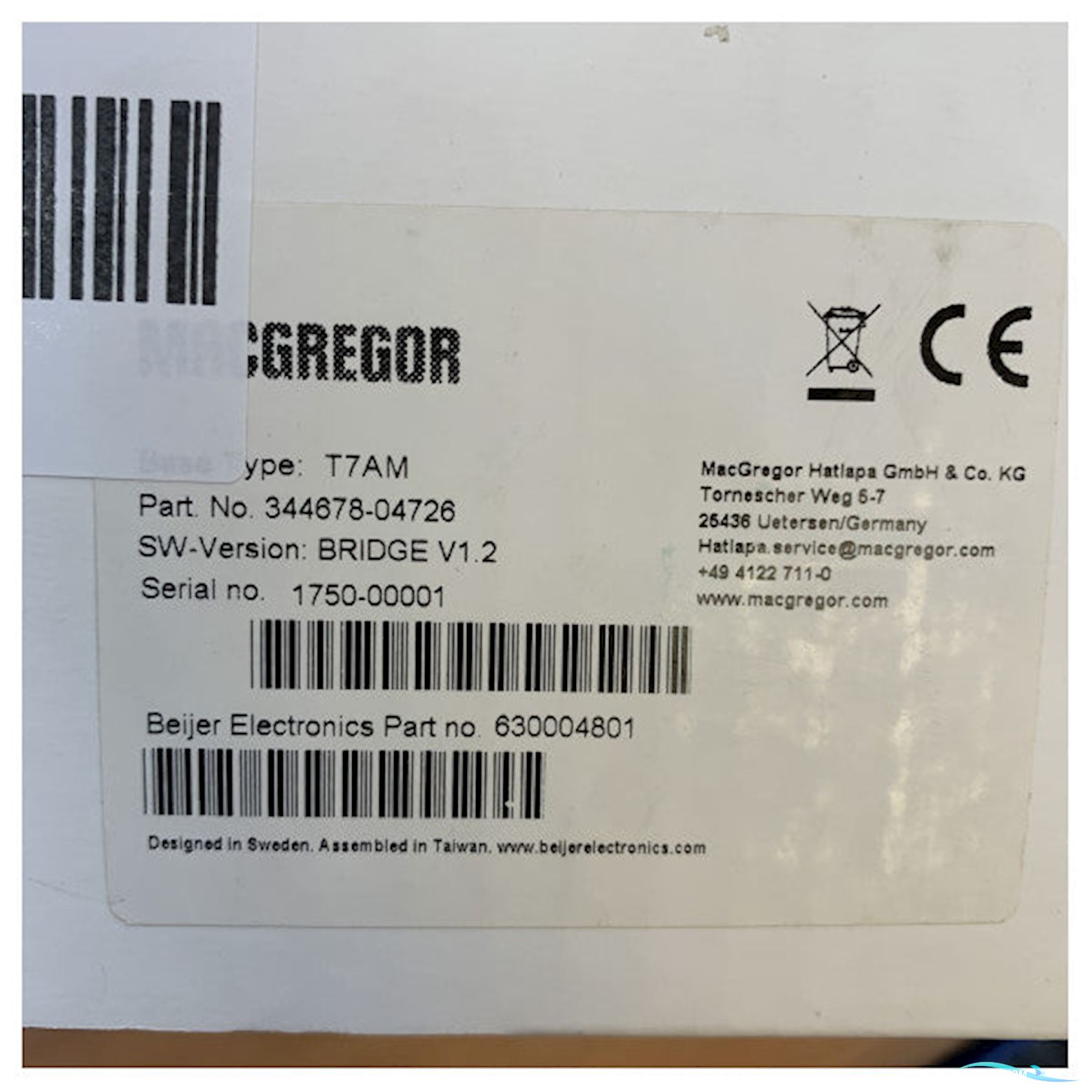 T7AM Macgregor Hatlapa Bridge Control Unit - 344678-04726