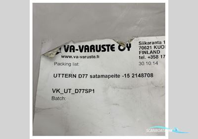 Uttern D77 Canvass Cockpit Mooring Cover Kit With Support Pole Black - VK_UT_D77SP1 Bootaccessoires 2026, The Netherlands