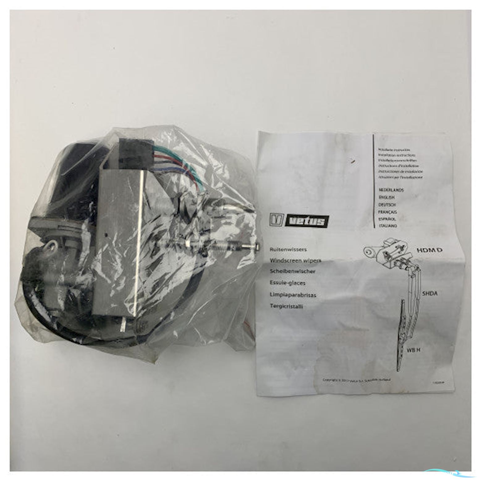 Vetus Hdm12DS 12V Marine Windscreen Wiper Motor