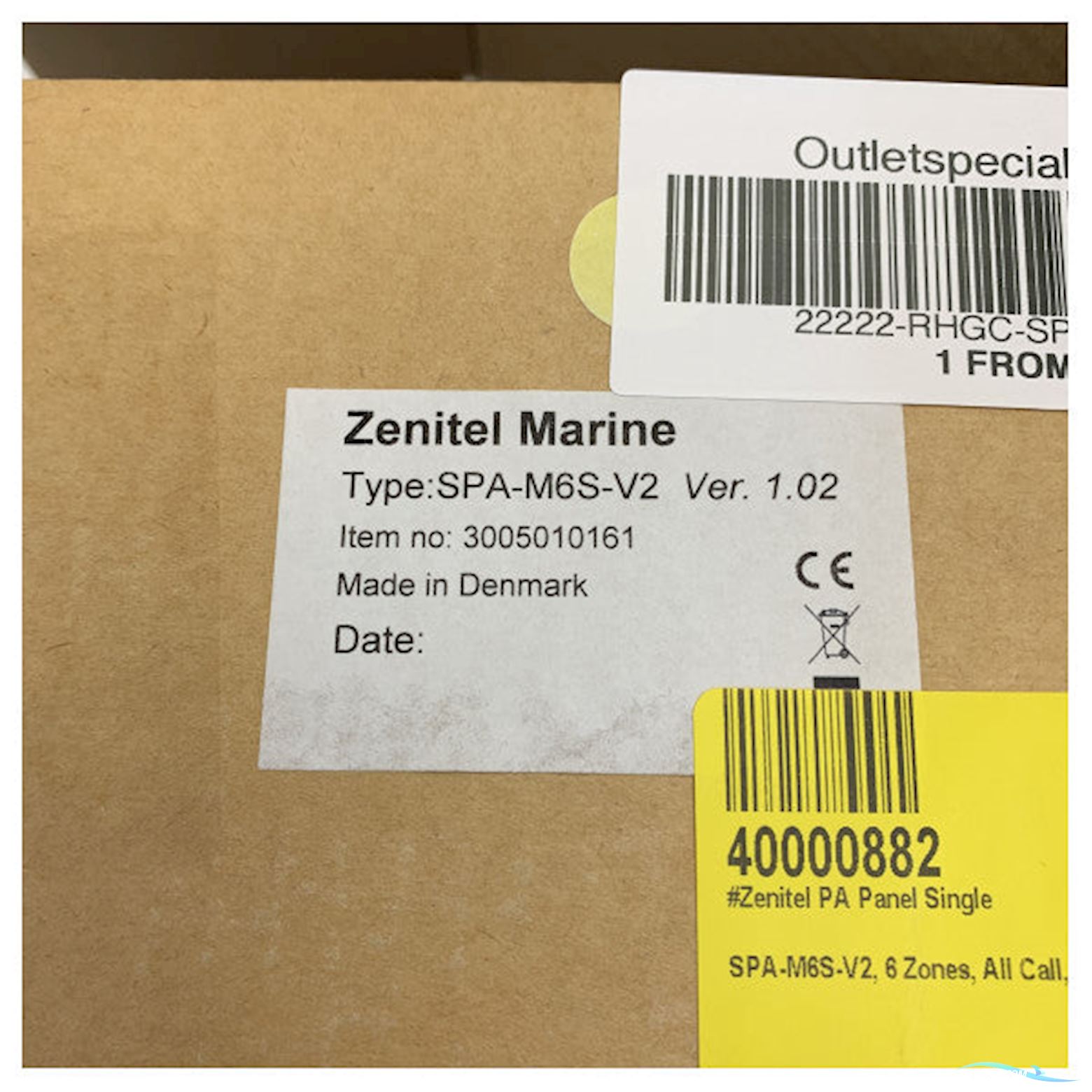 Zenitel Marine PA Control Panel for Ships - SPA-M6S-V2