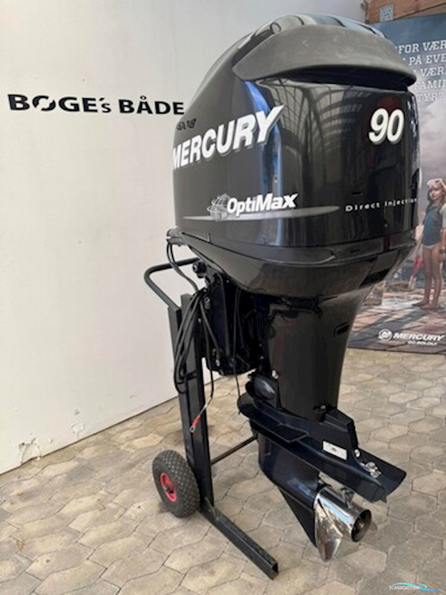 90 hk Mercury-Dfi Optimax 1,5L Bootsmotor 2024, Dänemark