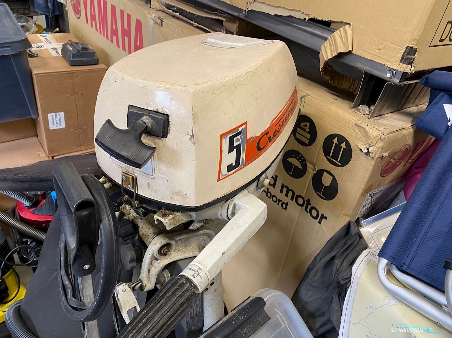 Crescent 5HK Bootsmotor 1980, mit Crescent 5HK motor, Dänemark