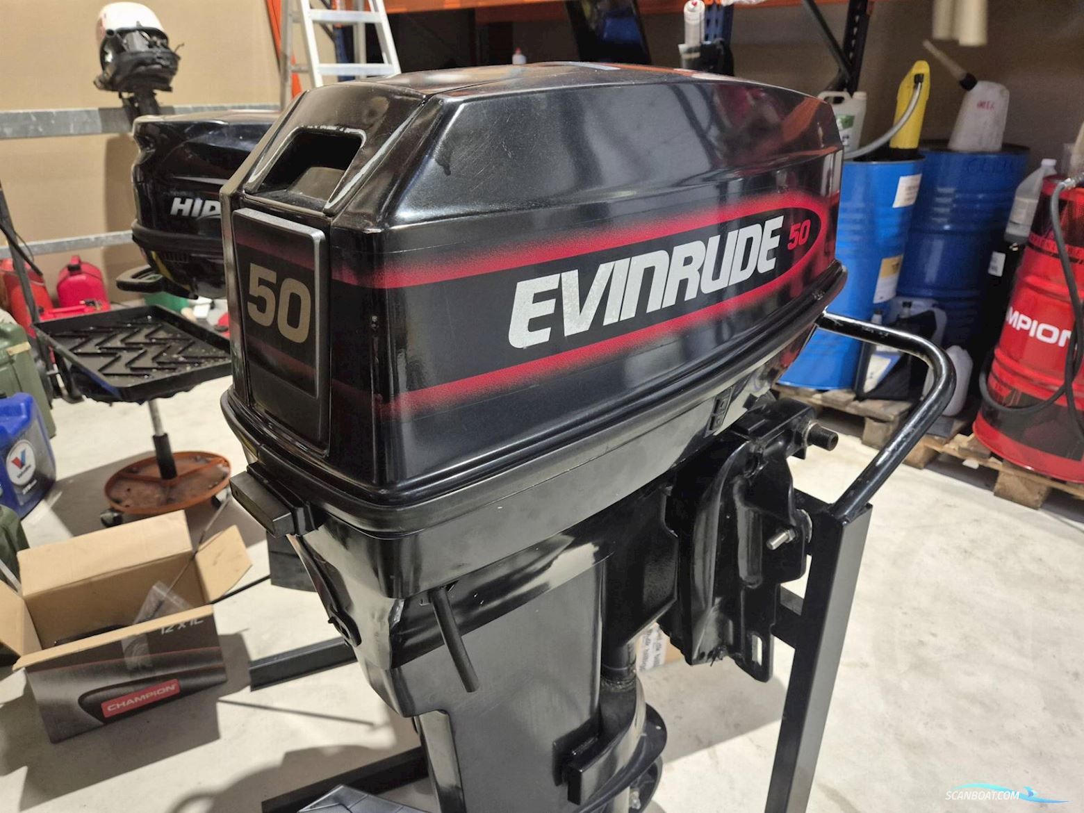Evinrude 50 HK - 1997 - 2 Takt - Elstart - Powertrim Bootsmotor 1997, mit Evinrude motor, Dänemark