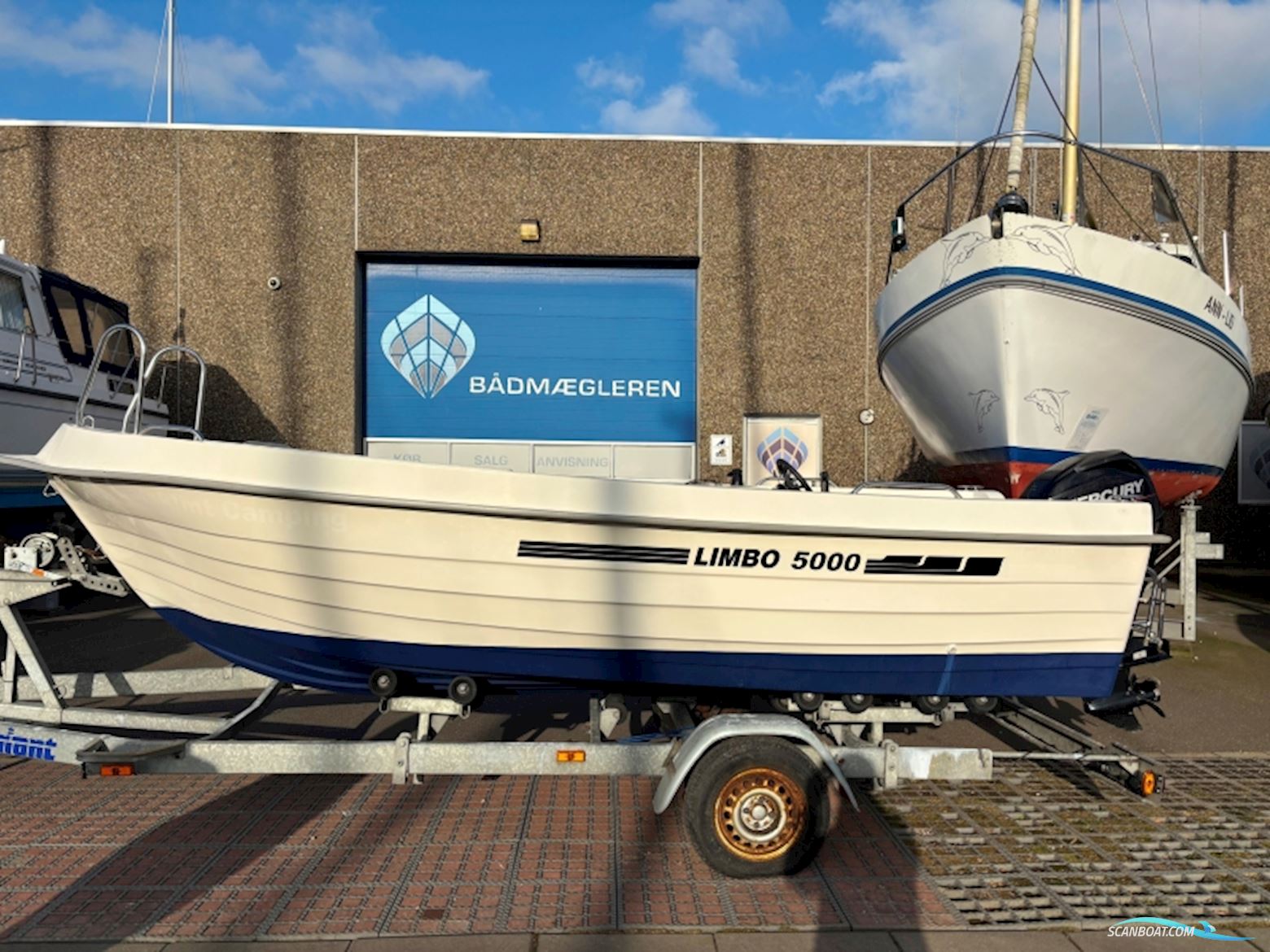 Limbo 5000 Styrepultsbåd Bootsmotor 2016, mit Mercury motor, Dänemark