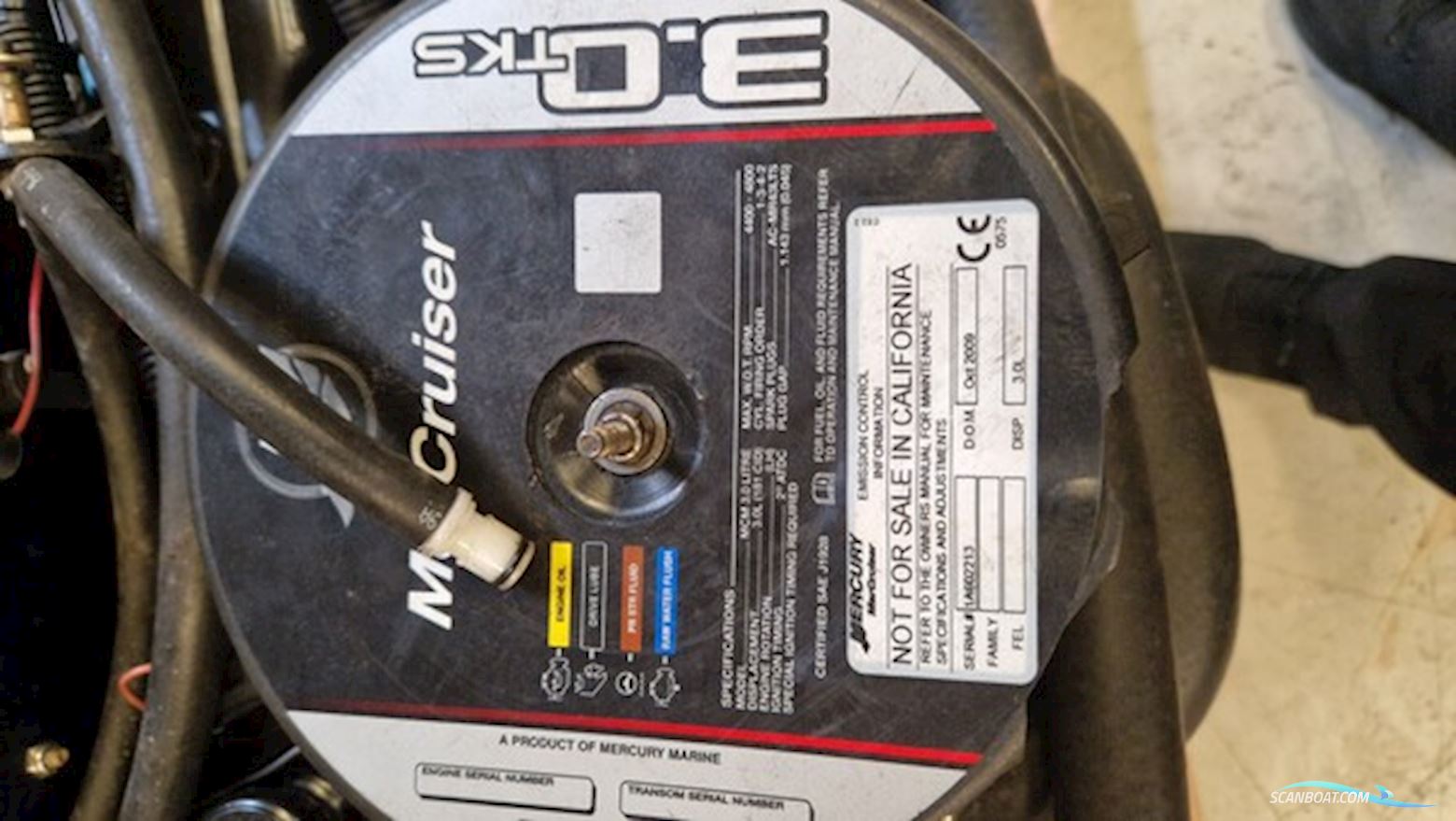 Mercruiser 3,0 L Årg 2009 Ferskvandskølet...Solgt