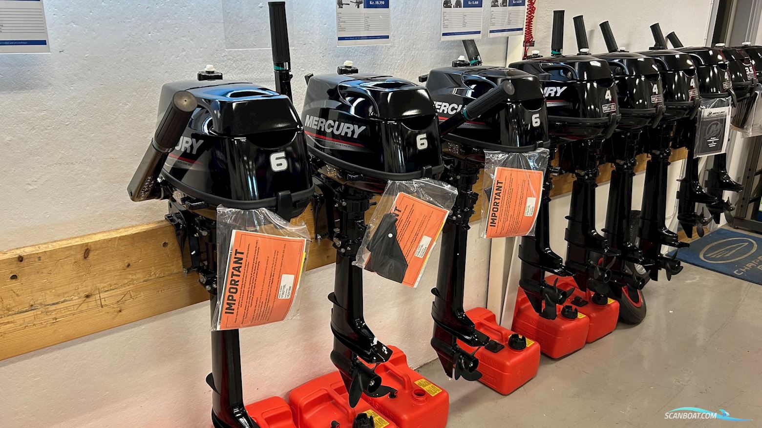 Mercury 6 hk MH/MLH Bootsmotor 2026, Dänemark