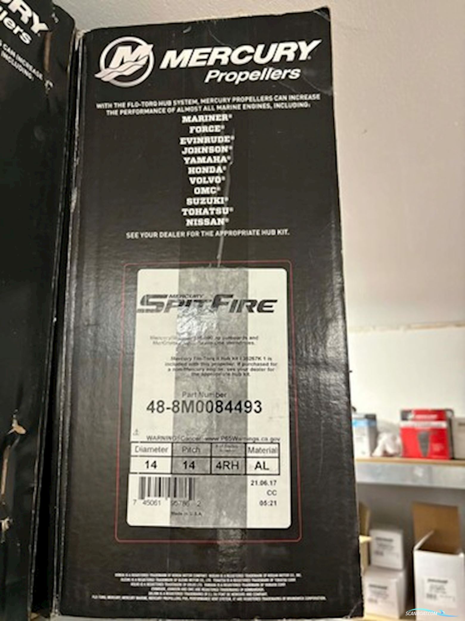 Mercury Spitfire 14X14RH LD RH Bootsmotor 2025, Dänemark