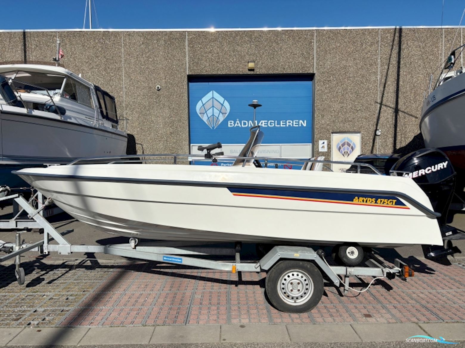 Ryds 475 GT Styrepultsbåd Bootsmotor 1997, mit Mercury motor, Dänemark