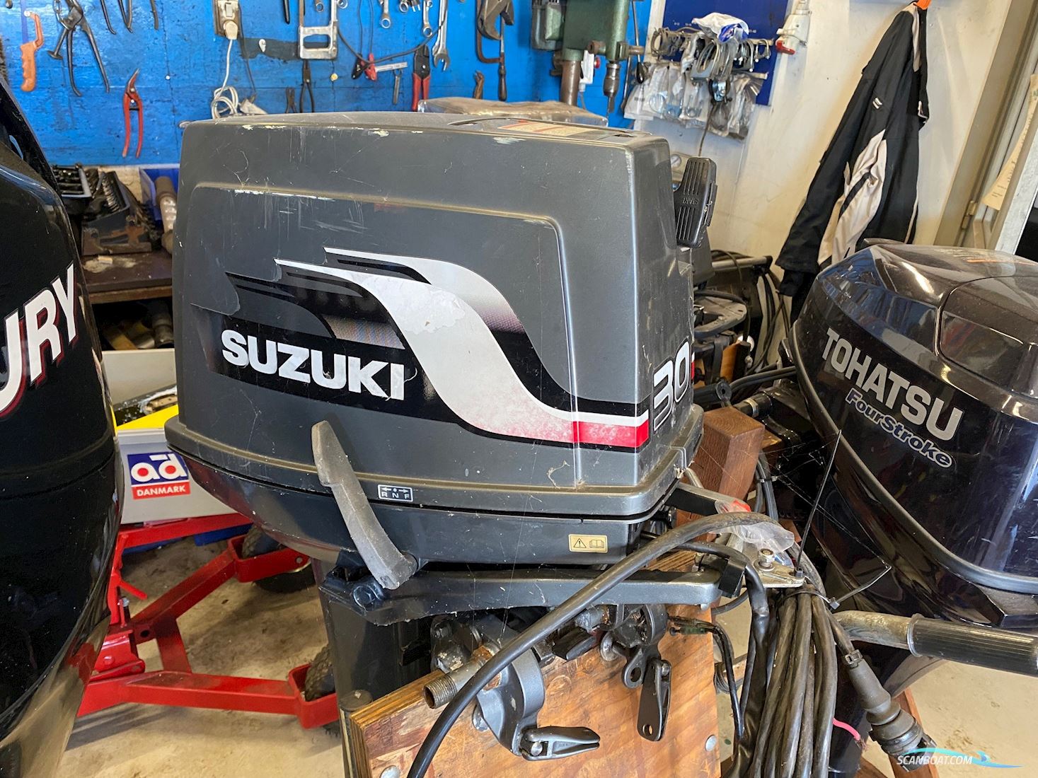 Suzuki DT30 Bootsmotor 1990, mit Suzuki DT30 motor, Dänemark