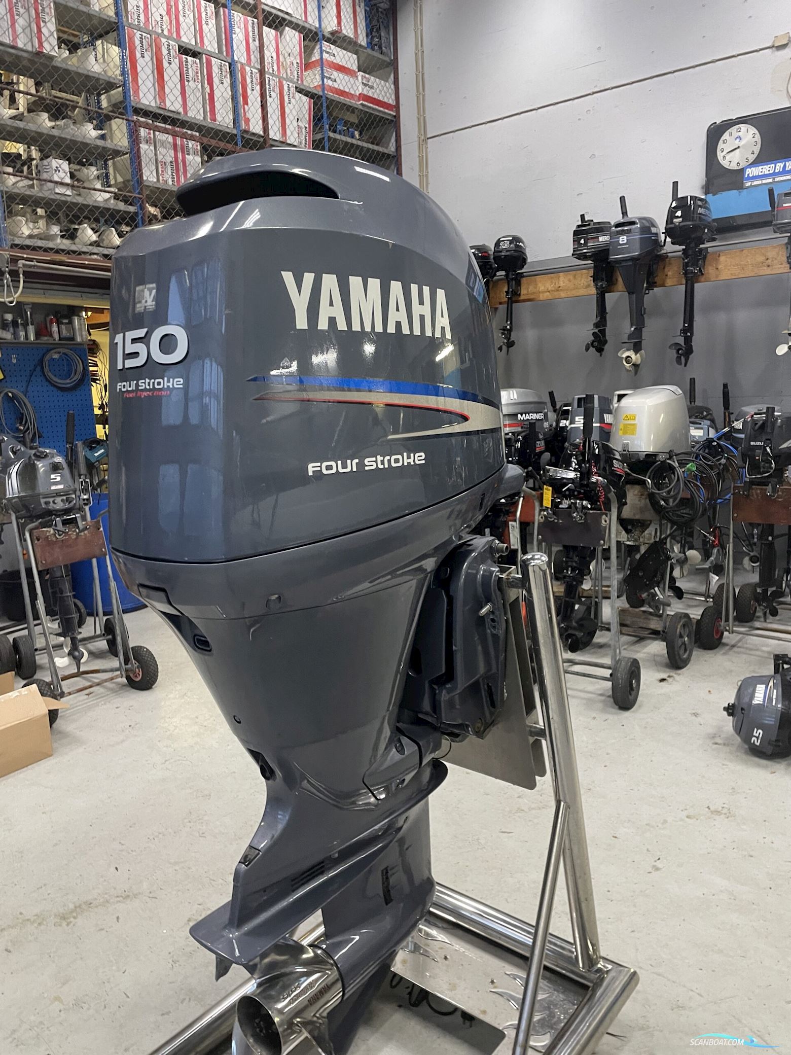Yamaha F150AETL Bootsmotor 2007, mit Yamaha F150AETL motor, Dänemark