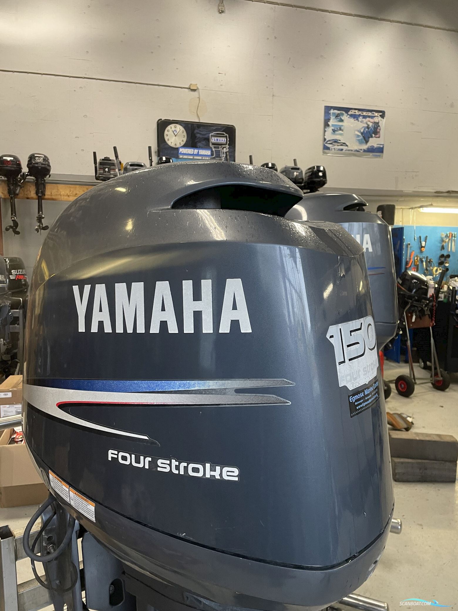 Yamaha F150AETX Bootsmotor 2008, mit Yamaha F150AETX motor, Dänemark