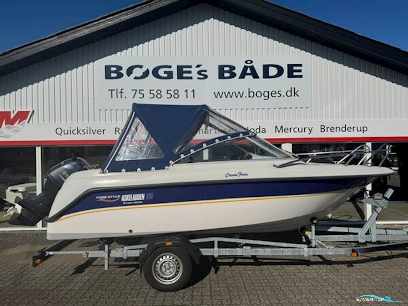 1300 kg Brenderup 201300B Premium Bådtrailer - Anvisningssalg Bootstrailer 2024, Dänemark