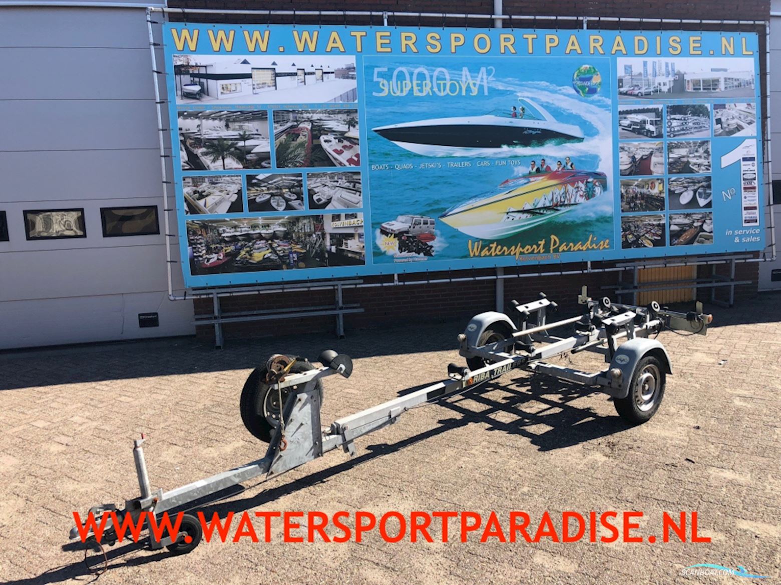 Riba 1-Asser Stallingstrailer Bootstrailer 2024, Niederlande