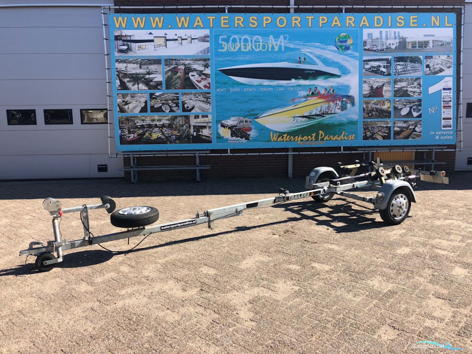 Riba Stallingstrailer 1-Asser Bootstrailer 2024, Niederlande