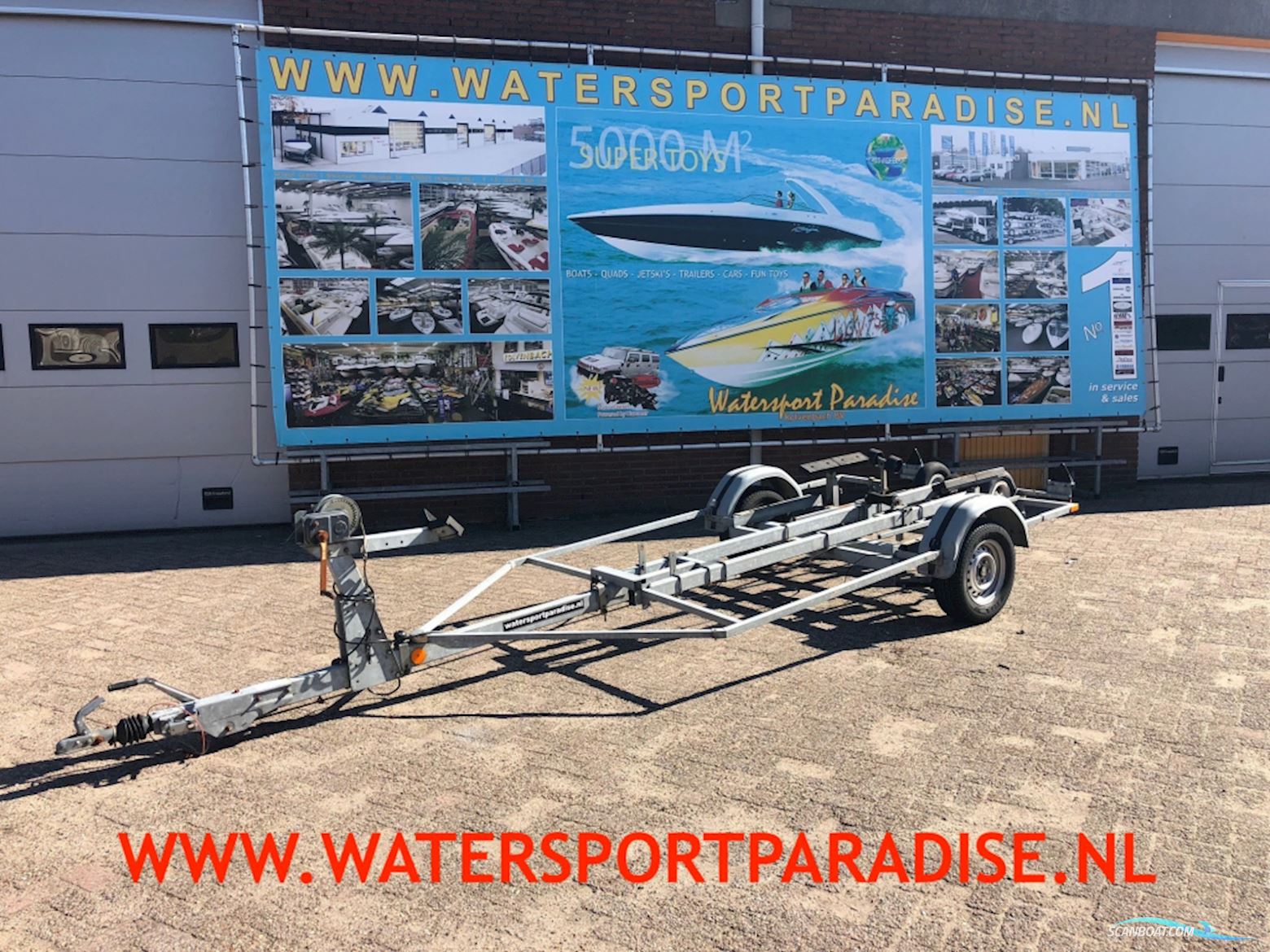 Stallingstrailer 1500 1-asser geremd Bootstrailer 2024, Niederlande