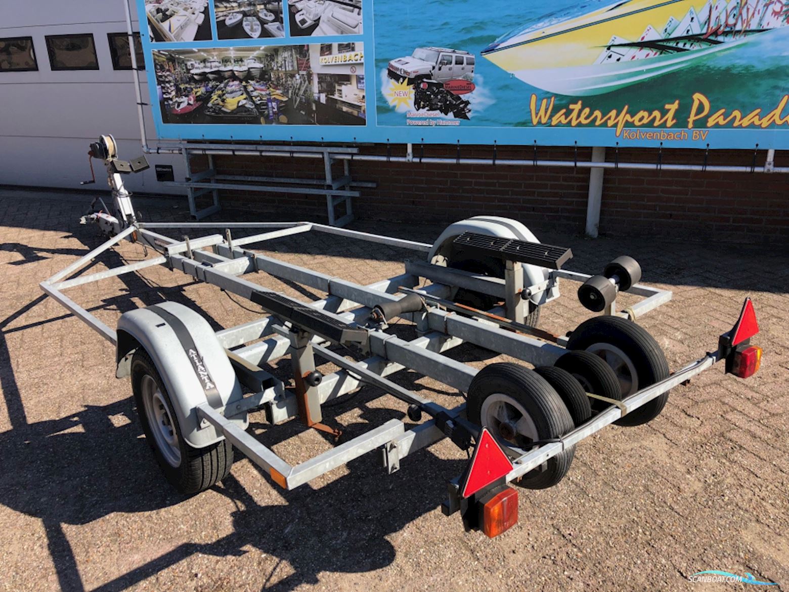 Stallingstrailer 1500 1-asser geremd