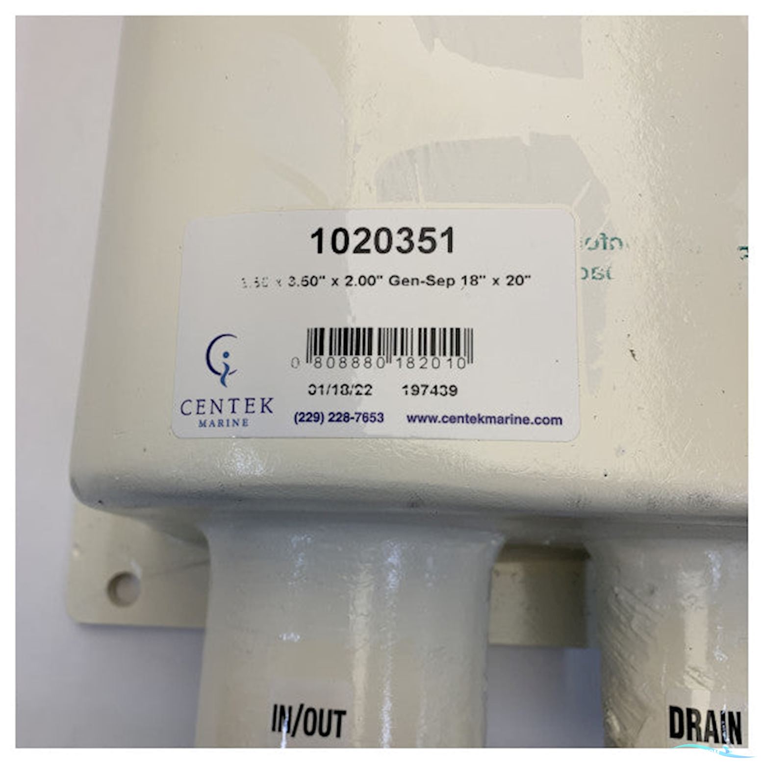 Centek 1020351 Generator Exhaust Gas | Water Separator 89 mm - 3.5 Inch