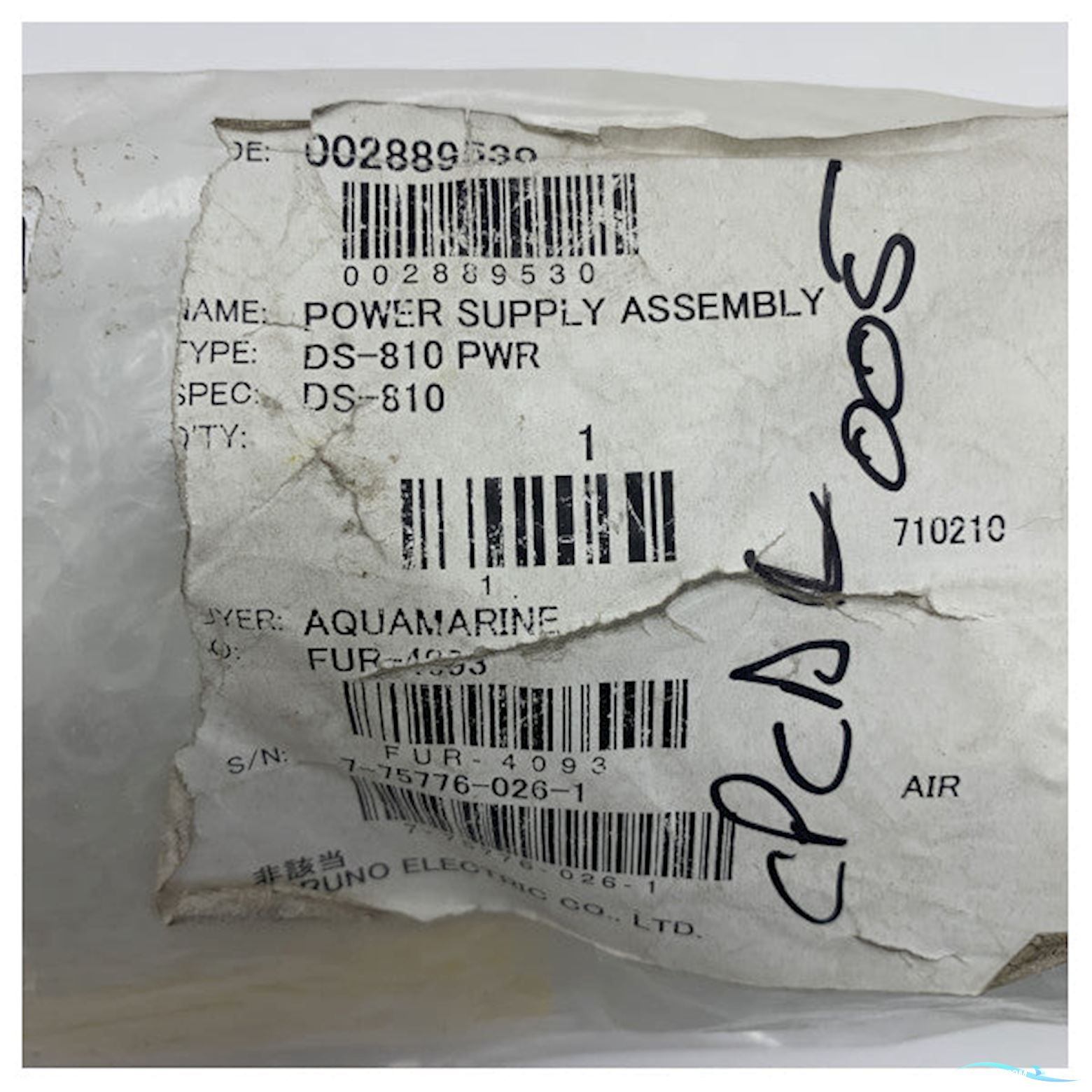 Furuno Doppler Speed Log Power Supply DS-80/DS-810 100V AC - 00288953000