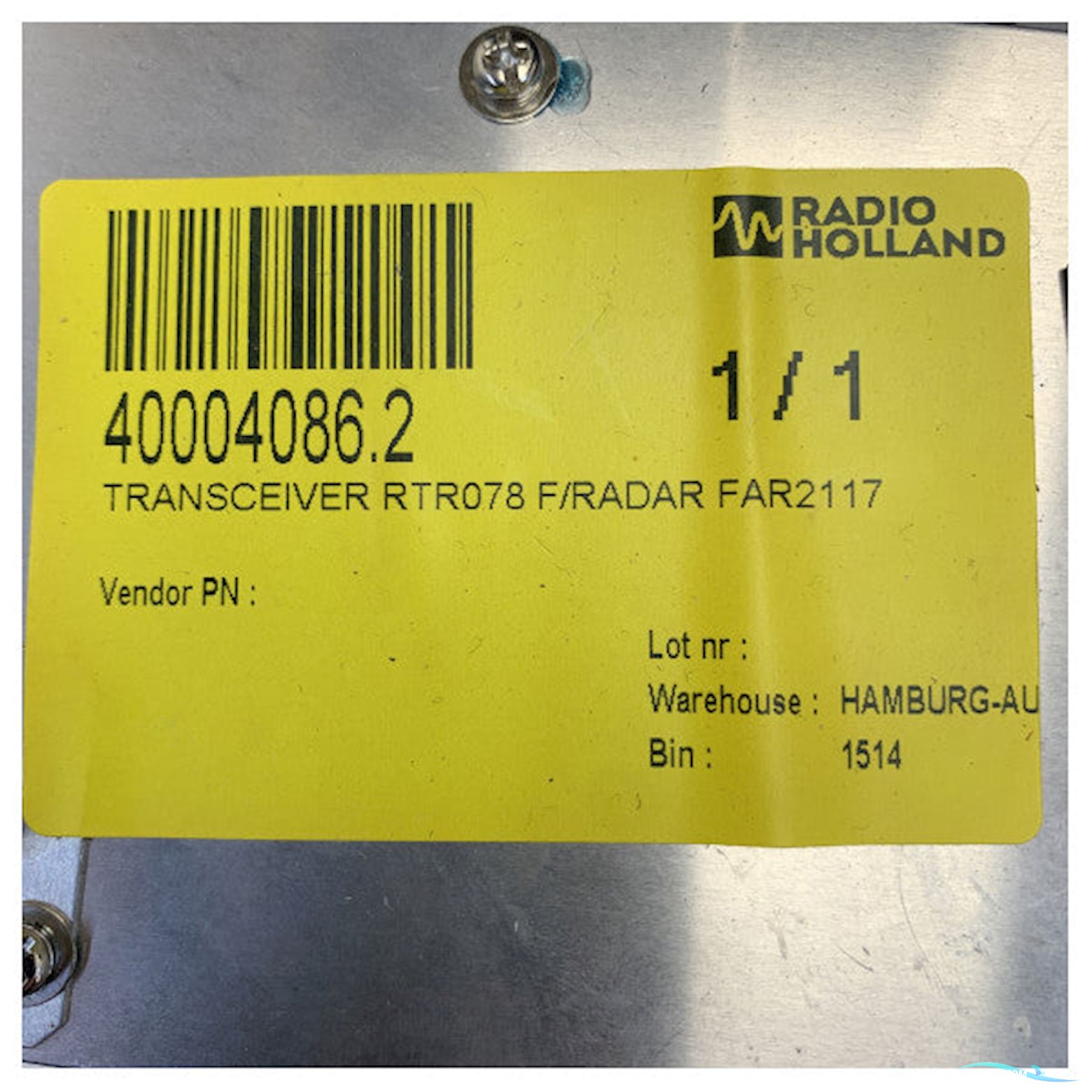 Furuno Rtr078Transceiver For Far2117 Radar 12 kW
