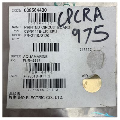 Furuno X-Band Radar Spu Board 03P9111B(LF) For FR-2110 / FR-2120 - 008-564-430 Bootszubehör 2026, Niederlande