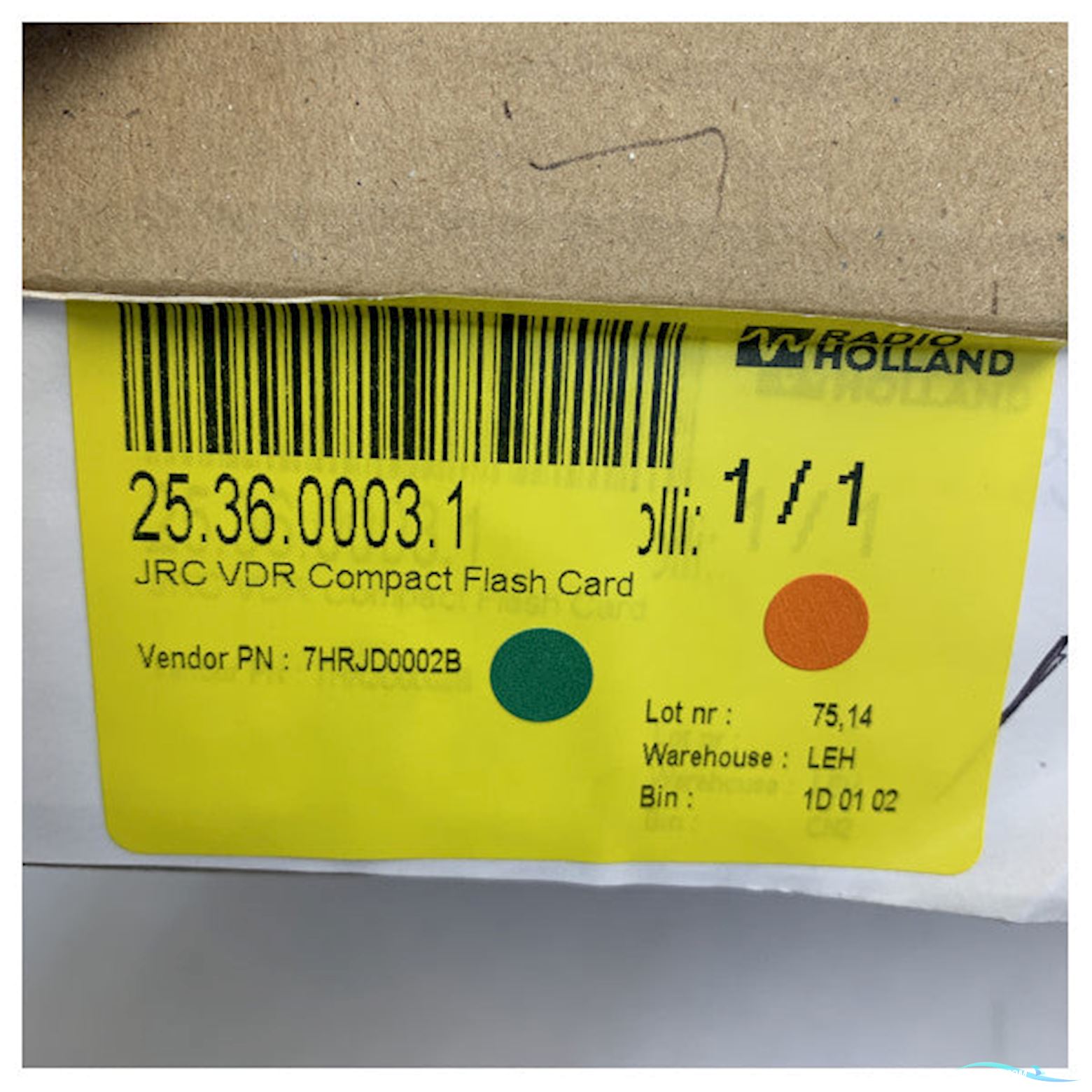 Jrc 7Hrjd0002B Vdr Compact Flash Card For Jcy-1800 And S-Vdr Jcy-1850