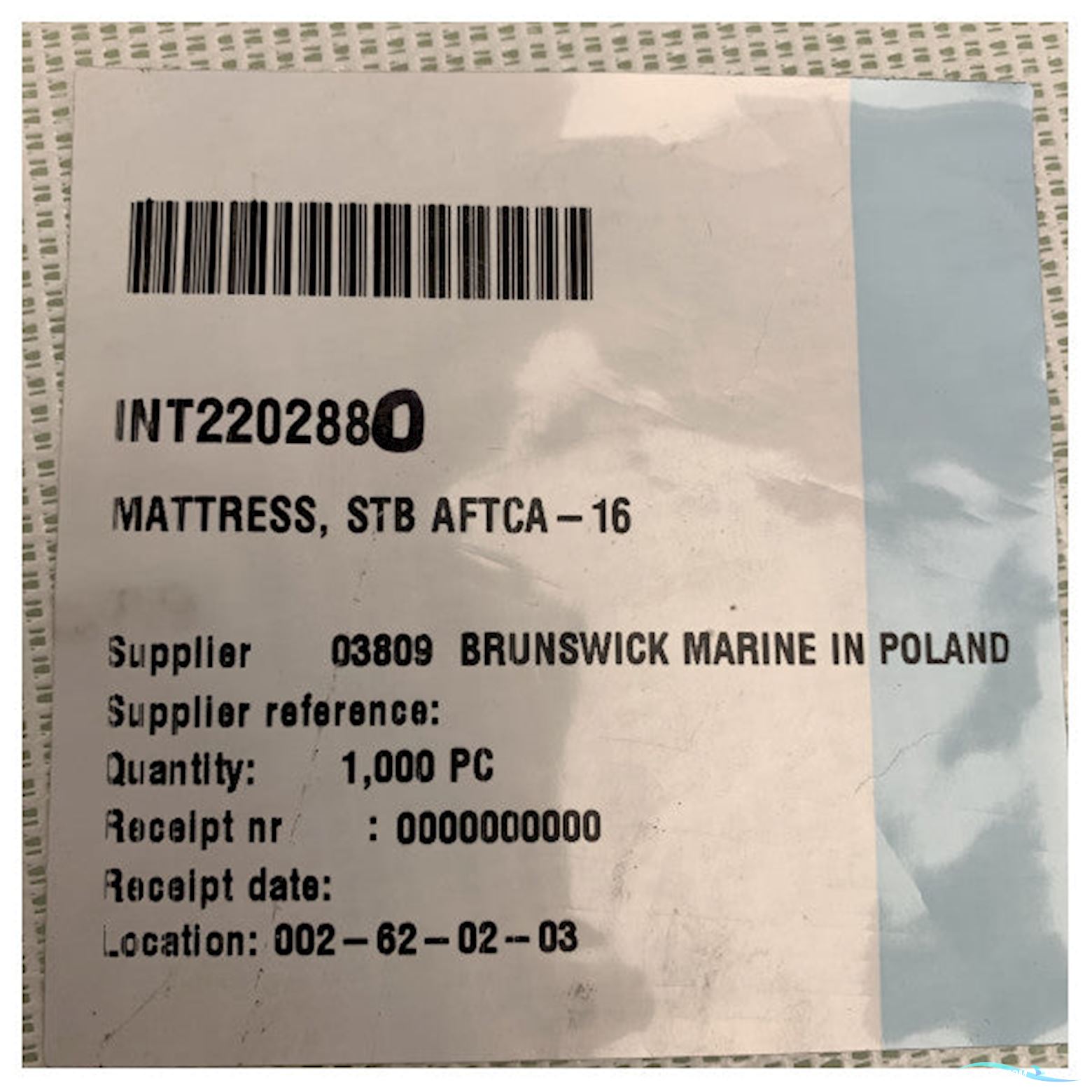 Quicksilver 645 Port Side Aft Cabin Cushion - 2202880