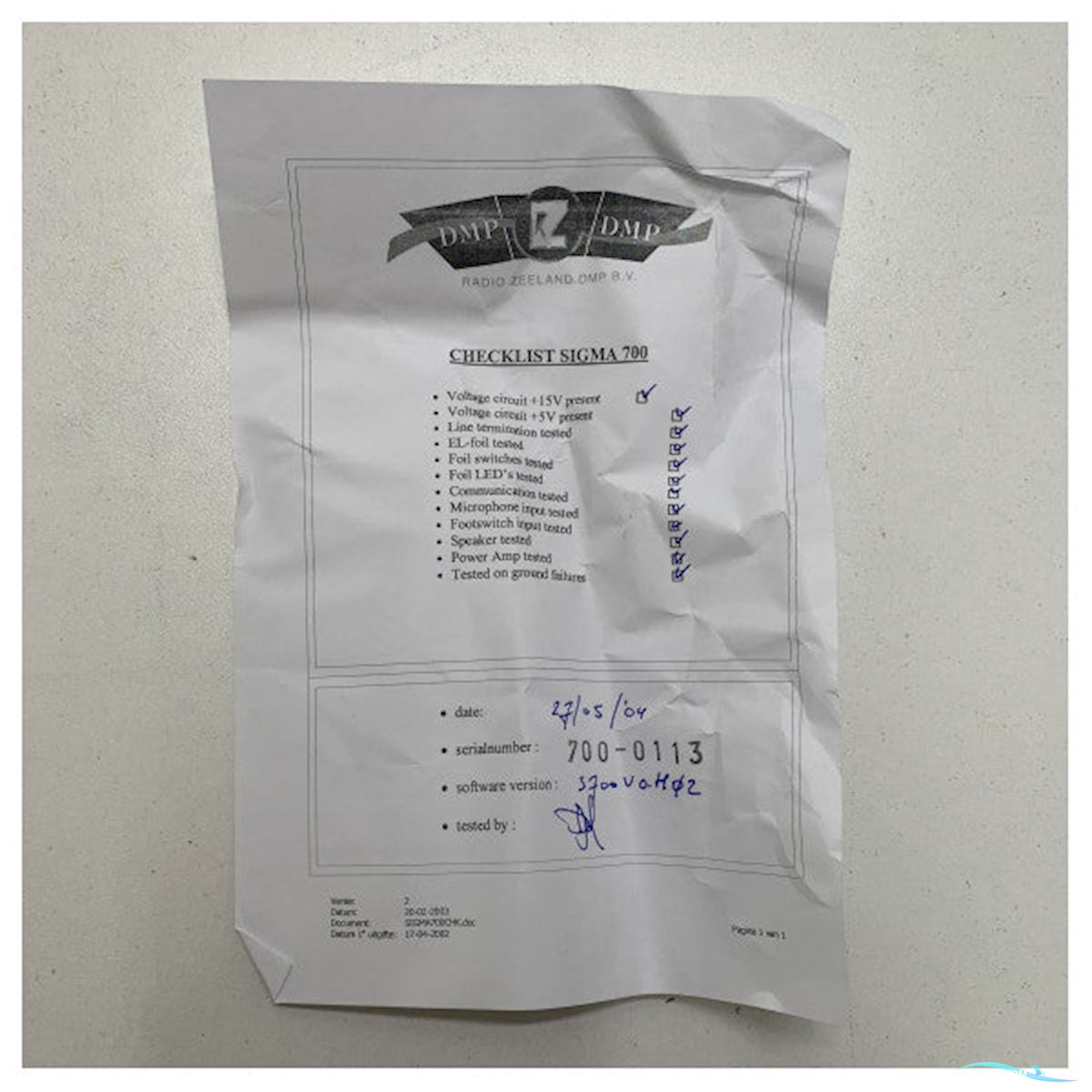 Radio Zeeland SIGMA 700 MK1 intercom module