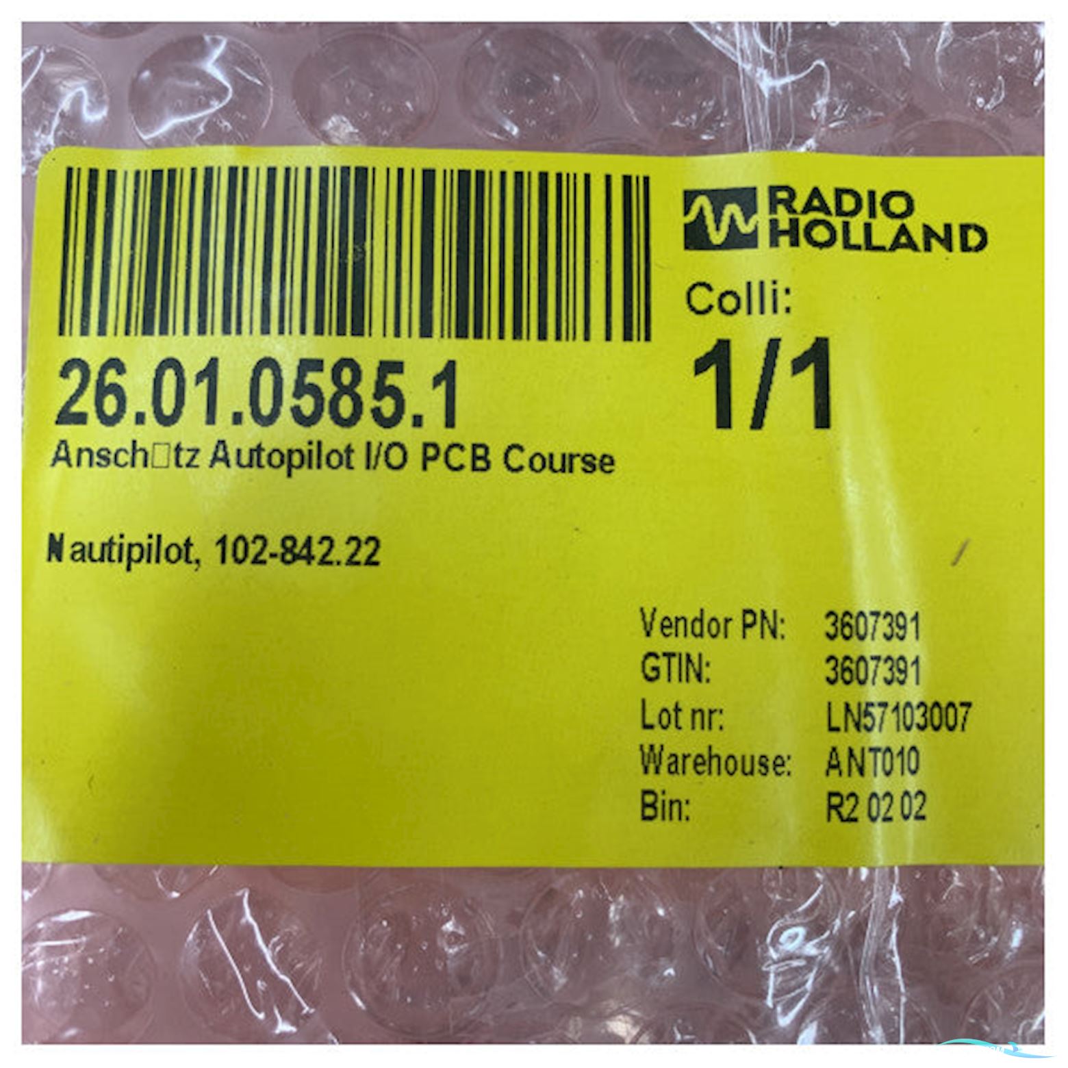 Raytheon Anschutz 102-842.22 Autopilot I/O Pcb Course For Nautipilot