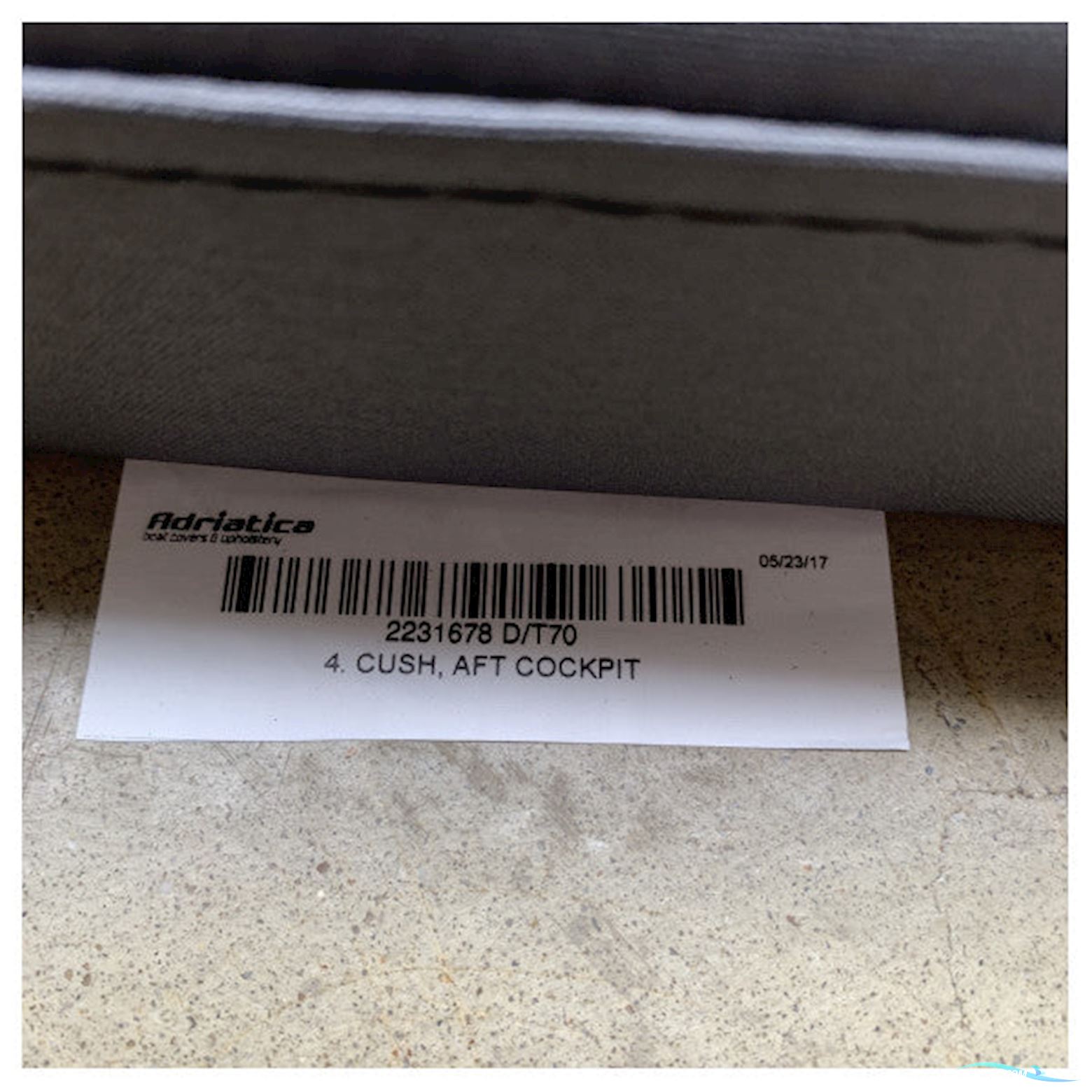 Uttern D/T70 Aft Cockpit Cushion Antracite - 2231678