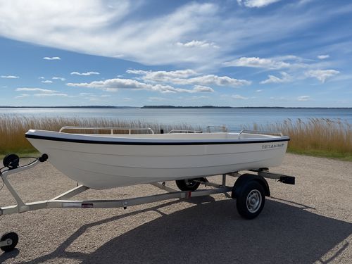 Fjordjollen 390 Fisk - Jolle med F6 HK påhængsmotor Dinghy 2025, Denmark