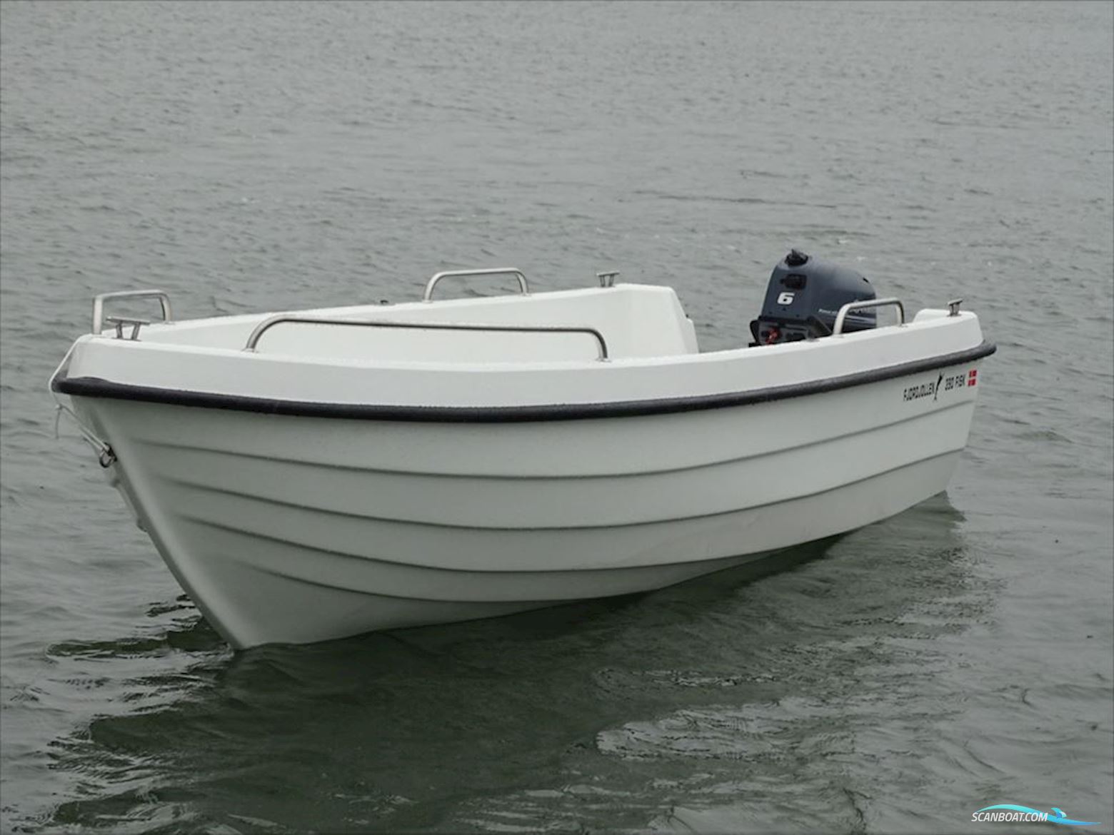 Fjordjollen 390 Fisk Dinghy 2024, met Yamaha F4BMHS motor, Denemarken